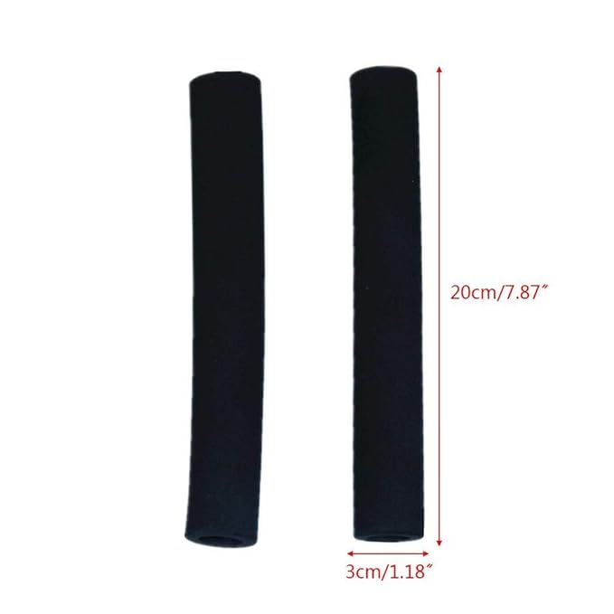2 Pcs Black Baby Stroller Handle Cover Push Tube Cart Sleeve Foam Covers Armrest Soft Pr Baby Cart Covers Shopping, Travel Gear, Shopping Cart Covers