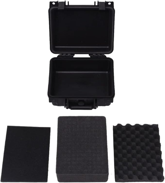 PP Portable Flight Case, Lockable Tool Box for Transportation Travelling, Protective Equipment Case, 10.6"x9.7"x4.9", -288