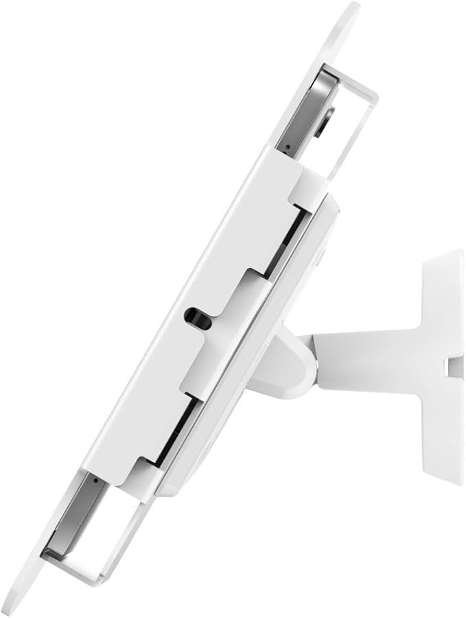 Compulocks iPad 10th-11th (A16) Gen Space Enclosure Bow Tilting Wall Mount White