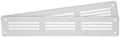 Repa Market 2-Pack 12x2 Inch Air Vent Cover/White Galvanized Steel Louvered Grill Cover with Mesh Screen/Wall or Ceiling Vent/Durable Flush Mount HVAC Register for Indoor and Outdoor Ventilation