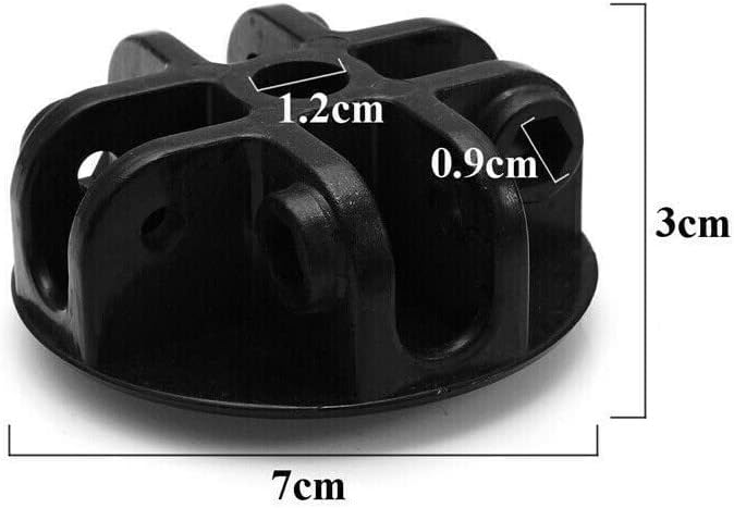 4-Way Roof Centre Bracket Pop-up Gazebo Replacement Tent Spare Parts Canopy Connector Plastic Black for Pavilion Tent Parasol Gazebo