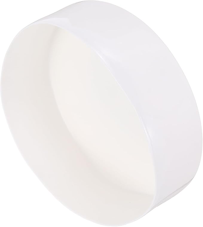 uxcell 4pcs Rubber End Caps 160mm(6.3 Inch) ID Vinyl Round End Cap Cover Screw Thread Protectors White, 50mm Height