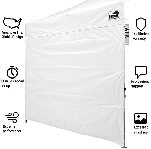 Eurmax USA Instant Canopy SunWall 10x10 Canopy Wall Sidewalls for Pop Up Canopy Tent,1 Pack Sidewall Only (Red)
