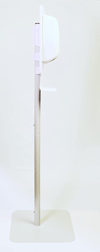 White Mobile Hand Sanitizer Stand