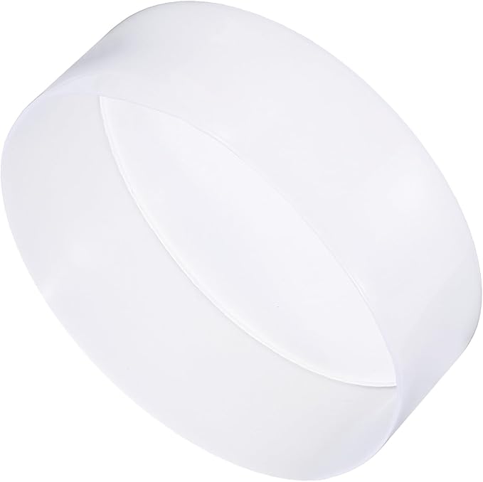 uxcell 4pcs Rubber End Caps 160mm ID Vinyl Round End Cap Cover Screw Thread Protectors Clear, 50mm Height