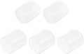 uxcell 5pcs Rubber End Caps Protective Caps 29mm ID Vinyl PVC Round Tube Bolt Cap Cover Screw Thread Protectors Clear