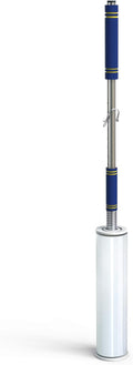 Heavy Duty Stretch Film Dispenser Pole Holder - Extra Long High Reaching Industrial Handle for Stretch Wrapping - Fits Rolls 2" to 3" Diamater Cores & Lengths from 12" to 24" - Pallet Wrap