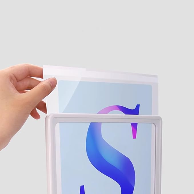 Adjustable Banner Holder Table Top Banner Display Poster Stand Store Counter Display Poster Stand Advertising Display Sign Holder (A4 210×297mm/8.27×11.69 inches)