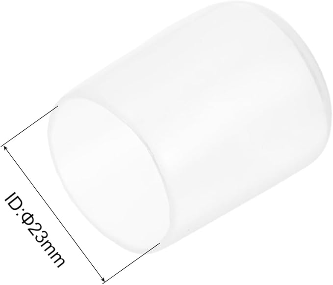 uxcell 5pcs Rubber End Caps Protective Caps 23mm ID Vinyl PVC Round Tube Bolt Cap Cover Screw Thread Protectors Clear