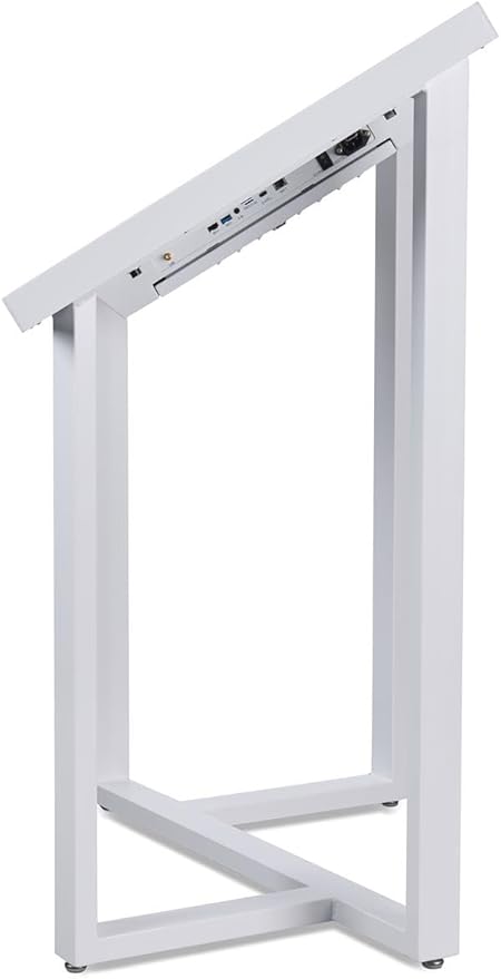Displays2go 43 in Digital Kiosk, Touch Screen Kiosk with Angled 20pt IR Display and Android 11 OS - Android Kiosk for Retail, Wayfinding, Education (DK043TLW)