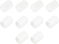 uxcell 10pcs Rubber End Caps 14mm ID Vinyl Round End Cap Cover Screw Thread Protectors White