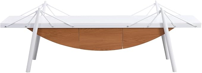1 Tier Boat-Shaped Bookshelf, Stylish Bookcase with Drawer 70.9" Long Bookshelves for Storage Display Decor Easy Assembly Bookcase Furniture for Bedroom, Living Room and Home Office