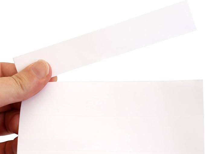 SmartSign Shelf Clip Label Holder | 1.125" x 6" Clear Plastic, for 1" Thick Shelves, Pack of 10