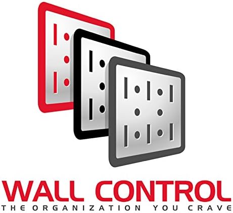 Wall Control 30WRK400GVR 4-Feet Metal Pegboard Standard Tool Storage Kit with Galvanized Toolboard and Red Accessories