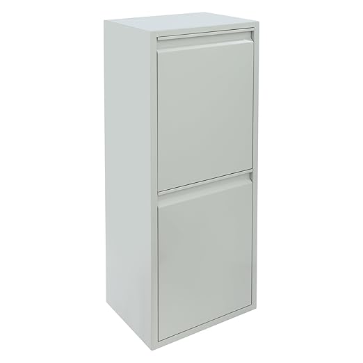 Dual Tilt Out Trash Can Cabinet Waste and Recycling Bin Combo Large Garbage Cans for Kitchen Home Stainless Steel Dog Proof Trash Can Cabinet