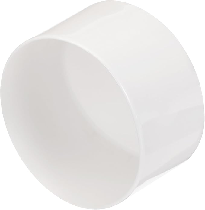 uxcell 4pcs Rubber End Caps 70mm ID Vinyl Round End Cap Cover Screw Thread Protectors White, 40mm Height