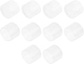 uxcell 10pcs Rubber End Caps 65mm ID Vinyl Round End Cap Cover Screw Thread Protector Clear