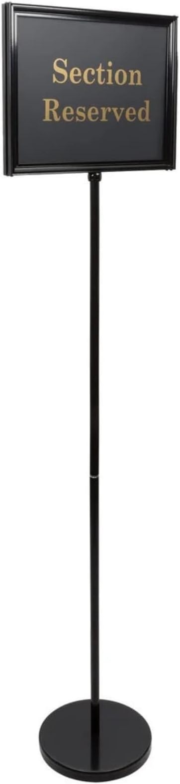 Sign Holder Stand for Restaurant Entrances, Adjustable Sign Stands for Display, Pedestal Sign Holder, Includes 8 Inserts | 28 Inches High | 11 x 14 Inch Frame - by Chef Master 90033