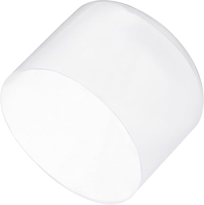 uxcell 4pcs Rubber End Caps 55mm ID Vinyl Round Tube Bolt Cap Cover Screw Thread Protectors Clear, 40mm Height