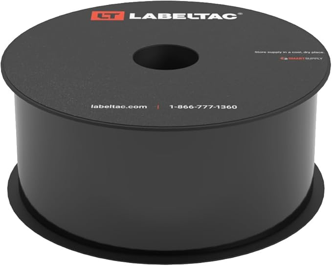 LabelTac LT4/LT4P/LTPX Indoor/Outdoor Rack Label Supply 2" x 150' Black