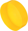 uxcell 4pcs Rubber End Caps 170mm(6.7 Inch) ID Vinyl Round End Cap Cover Screw Thread Protectors Yellow, 50mm Height