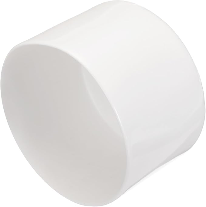 uxcell 4pcs Rubber End Caps 80mm ID Vinyl Round End Cap Cover Screw Thread Protectors White, 50mm Height