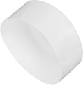uxcell 4pcs Rubber End Caps 5 1/8"(130mm) ID Vinyl Round End Cap Cover Screw Thread Protectors White, 50mm Height