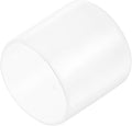 uxcell 4pcs Rubber End Caps 32mm ID Vinyl Round End Cap Cover Screw Thread Protectors Clear, 30mm Height