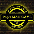 Custom Name Date Neon Sign, Home Bar Led Sign, Personalized Neon Light for Man Cave Decor