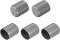 uxcell 5pcs Rubber End Caps Protective Caps 21mm ID Vinyl PVC Round Tube Bolt Cap Cover Screw Thread Protectors Light Gray