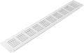 Vent Systems 15.75 x 2.36 (Outer Size) Air Supply Ventilation Grille - White Aluminum Rectangle Intake/Exhaust Door Vent Deflector - HVAC for Home Improvement Floor, Wall Duct Cover
