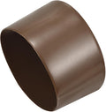 uxcell 4pcs Rubber End Caps 95mm(3 3/4") ID Vinyl Round Tube Bolt Cap Cover Screw Thread Protectors Brown, 50mm Height