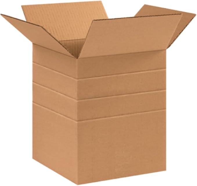 Secure Seal - 10x10x12 Pack of 25 Corrugated Cardboard Packing Shipping Mailing Moving Carton Boxes