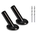 20 Pack 30 Degree Angle Protective Sleeves, Black Cable Railing Corner Protector Sleeve Beveled for 1/8" Wire Rope, T316 Marine Grade Cable Railing Kit with Two Drill Bit for Wood Posts HF039B