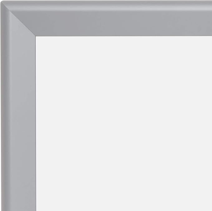 SnapeZo Silver 32x48 Poster Frame, 1.7" Aluminum Profile, Front-Loading Snap Frame, Wall Mounting, Wide Series