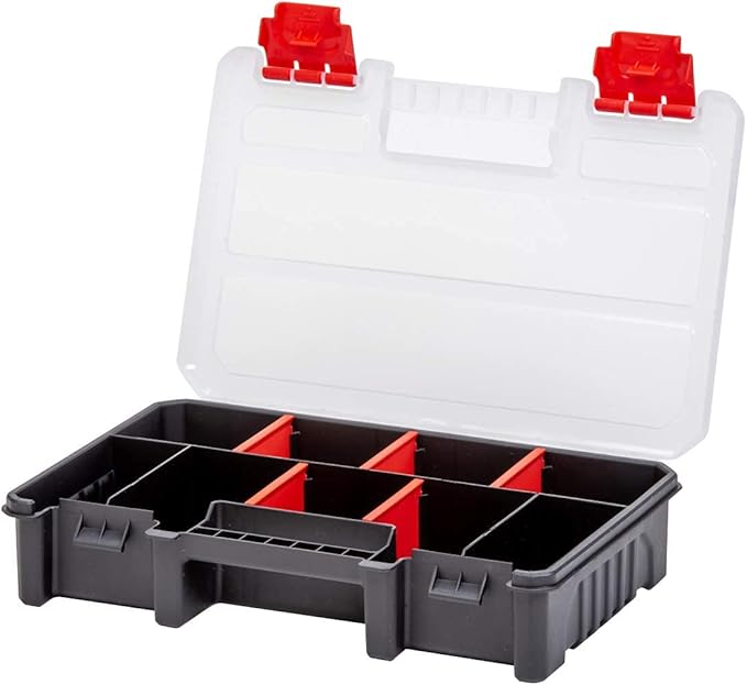 3-Pack Organizer Set – Small Parts Storage Boxes with Removable Dividers – 1 Medium & 2 Mini Hardware Cases for Screws, Bolts, Crafts – Durable Nylon Toolbox for Garage or Travel Use