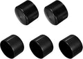uxcell 5pcs Rubber End Caps 2 1/4"(57mm) ID Vinyl PVC Round Tube Bolt Cap Cover Screw Thread Protectors Black