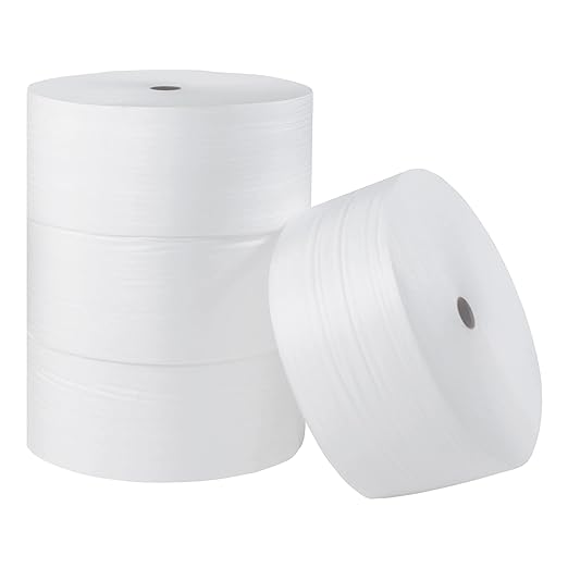 Partners Brand PFWUPS18S24 Parcel Ready Air Foam Rolls, 1/8" x 24" x 350', White