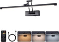 LED Battery Operated Picture Lights with Remote Wireless Art Lighting for Wall 23.6 Inch Rechargeable Painting Light Black Frame Lights Dimmable 3CCT Gallery Light for Library Portrait