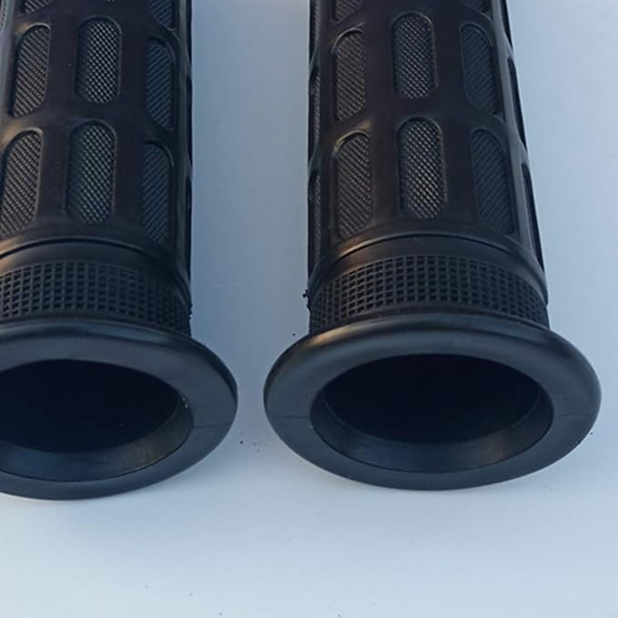 2Pcs Rubber Nonslip Handlebar Grips Bike Handle Grips Rubber Mountain Bike Handlebar for Wheelbarrow, Tractors, Mowers