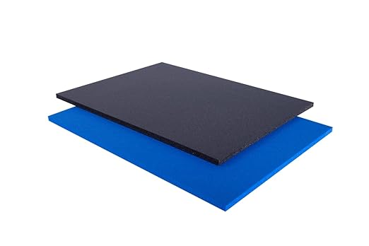5S Lean Tool Box Foam Organizers 1/2 INCH Thick (1 Piece) (20"x40", Black)