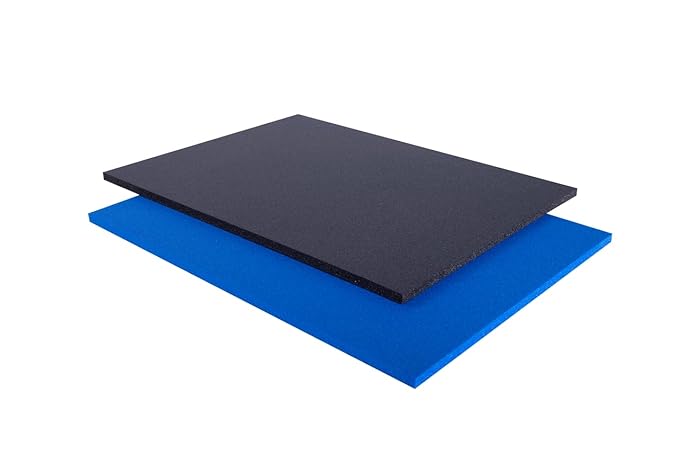 5S Lean Tool Box Foam Organizers 1/2 INCH Thick (1 Piece) (26.25"x39.75", Black)