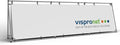 Vispronet Horizontal A-Frame Banner Stand – 3ft x 10.5ft Aluminum Outdoor Banner Holder, Portable Display for Promotional & Sporting Events, Sideline Accessories, Frame Only