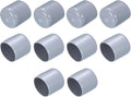 uxcell 10pcs Rubber End Caps 25mm(1") ID Vinyl Round End Cap Cover Screw Thread Protectors Grey
