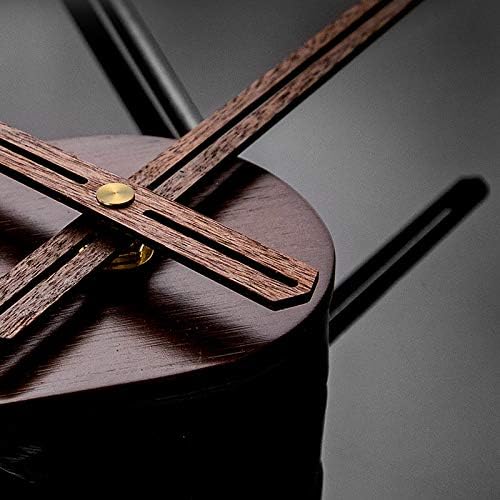 Large Wall Clock for Living Room Decor, Modern Walnut Dial Metal Frame Wall Decor Silent Non Ticking Clocks for Bedroom, Study, Office Decorations, Gift idea, 23.6"''