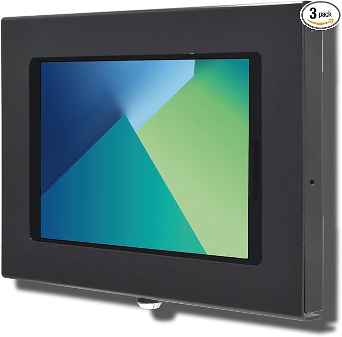 TABcare Locking Anti-Theft Metal Case for Samsung Galaxy TAB A9 8.7" A11 Tablet for Kiosk, POS, Store, Show Display, Time Clock (TAB A9/A11, Black)