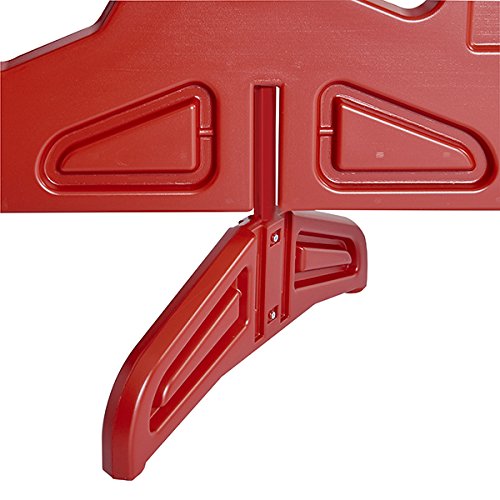 Billboard Barricade 42x96 Plastic Pedestrian Barricade- Red