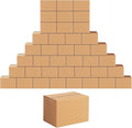 Edenseelake 40 Pack 6x4x4 inches Shipping Boxes Small Cardboard Boxes for Packing, Moving, Mailing, Brown
