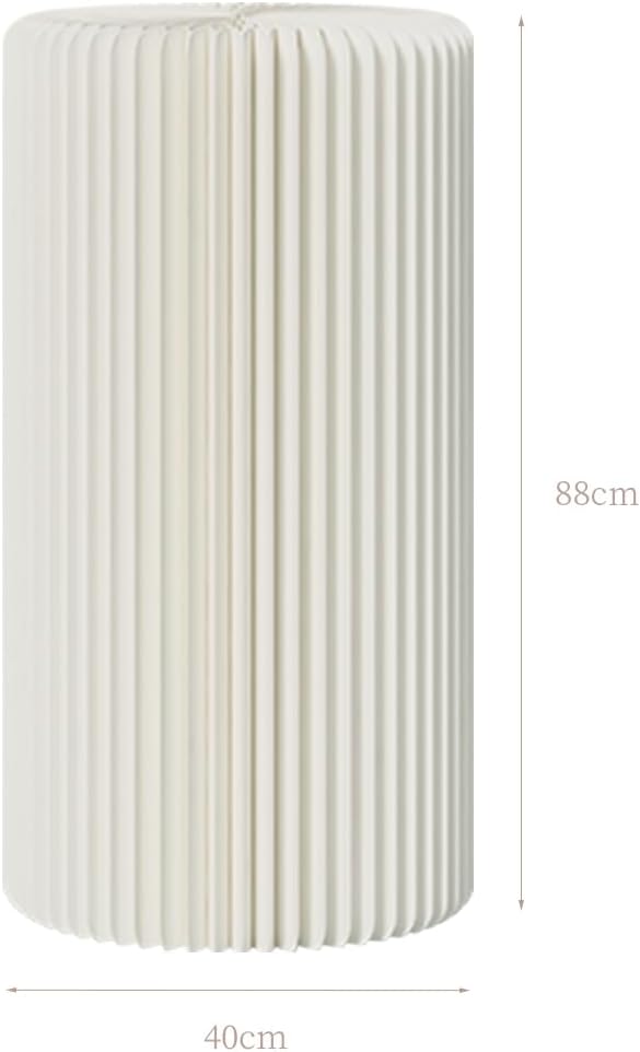 Cylinder Stands for Party,White Paper Display Stand,Reusable,Waterproof and Foldable Cylindrical Pedestal,Suitable for Event Scenes such as Parties and home Decoration,Bearing 660 Pounds