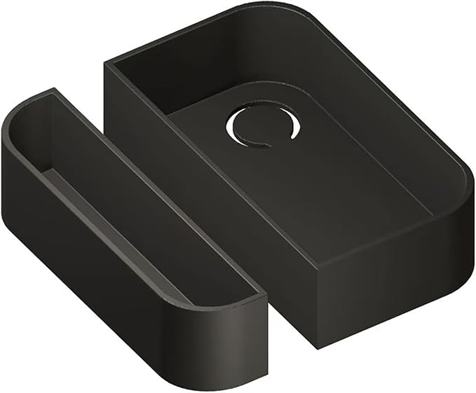 Door Sensor Cover Compatible with Ring (Color Matching), Snap-On Design for Ring 1st/2nd Gen Sensors, Strong Protective to Hide White Sensor, Upgrade Home Security Aesthetics - Black